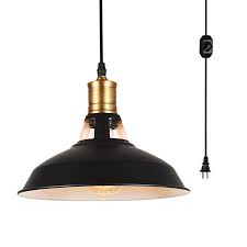 Hmvpl Industrial Plug In Pendant Lighting Fixtures With Long Hanging Cord And Dimmer Switch Vintage In 2020 Pendant Light Fixtures Pendant Lighting Hanging Chandelier