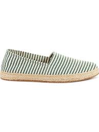 Touche finale d'une tenue, les chaussures pour homme doivent être choisies avec soin. Espadrilles Homme Rayures Vertes Wally Walker