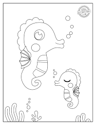 More 100 coloring pages from animal coloring pages category. Cutest Free Seahorse Coloring Pages Kids Activities Blog