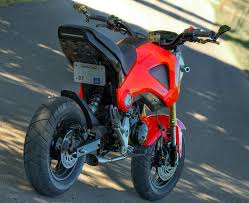 Grom Parts Usa With Fender Eliminator Kit High Intensity Led Tail Light Blinker Gflmn01