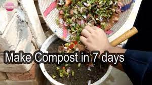 How To Make Compost From Kitchen Waste In 7 Days Easy Method Of Making Compost Tfworld Youtube How To Make Compost Compost Composting Food