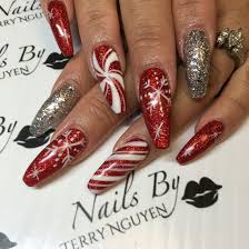 Christmas Themed Acrylic Nails Christmas Nails Nails Holiday Nails