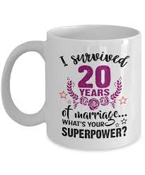Wedding anniversary, wedding anniversary for women, wedding anniversary for men, men wedding anniversary, gold wedding anniversary, 20th wedding anniversary, silver wedding anniversary, diamond wedding anniversary. 20rd Wedding Anniversary Gifts For Her Him Men Women I Survived 20 Years Of Marriage 20 Years Wedding Marriage Gift Funny 20th Wedding Marriage Gearbubble Campaign