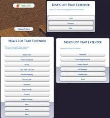 Nov 15, 2021 · sims 4 house / lots select a game farming simulator 19 euro truck simulator 2 world of tanks mudrunner grand theft auto v american truck simulator snowrunner microsoft flight simulator 2020 the sims 4 red dead redemption 2 fallout 76 beamng.drive Lot Trait Extender Bookmarked For Later Sims Sims 4 Sims 4 Game Mods