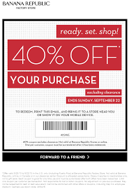 Pinned September 21st 40 Off The Tab At Banana Republic Factory Locations Coupon Via The Coupons App Coupon Apps Money Saver App