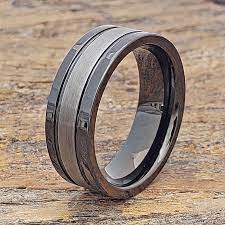 Black Tungsten Mens Wedding Band Black Ring Tungsten Ring Etsy Black Rings Mens Wedding Bands Tungsten Mens Wedding Bands Black