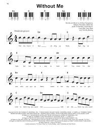 Halsey Without Me Sheet Music Notes Chords In 2021 Sheet Music Notes Sheet Music Easy Guitar Tabs