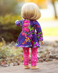 Dolly Aria Pdf Downloadable Sewing Pattern For Dolls American Girl Wellie Wisher Bitty Baby 14 15 18 Inch