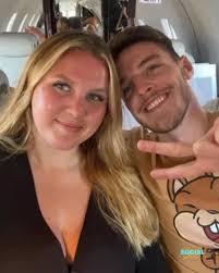 Declan Rice with his girlfriend Declan Beans.