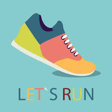 Coloured Sneakers Icon In Flat Design With Shadow Running Challenge Running How To Start Running