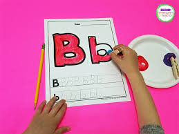 Then, paint the entire container green. Free Fine Motor Letter Painting And Writing Activity