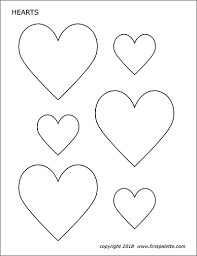 When i see the word heart, love is always the first thing that comes to my mind. Hearts Free Printable Templates Coloring Pages Firstpalette Com