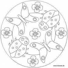 Mandala Drawing Design Easy Tutorial Coloring Ideas Mandala Zum Ausdrucken Mandala Ausmalen Marienkafer Kindergarten