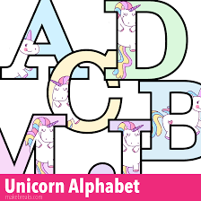 This alphabet is in uppercase and the bold letters are ideal for stamping and decorating. Unicorn Letters To Print Free Printable Alphabet Make Breaks