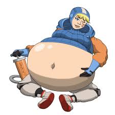 HadaWD on X: Another Saturday with a new DeviantArt request, now being  Wattson from Apex Legends, with a Belly Inflation in between. This time I  took my time and tried something new