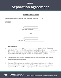 Check spelling or type a new query. Separation Agreement Template Us Lawdepot