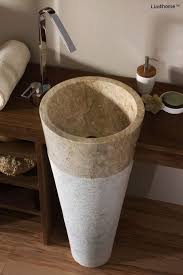 Standing stones or menhirs are stones set into the ground vertically. Standing Stone Sinks Wash Basins Pedestal Hammered Stone Sink Freestanding Sink Wash Basin