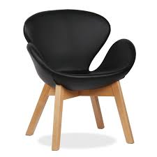 Stuhl Swan Wood Arms Pu Bezug Inspiration Swan Von Arne Jacobsen Preto E Branco Cadeiras Bar