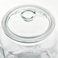 Wide mouth opening for ease of access and scooping. Vardagen Jar With Lid Clear Glass Shop Ikea Ikea