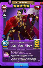 Great healer, defense down ailment. Kunchen Empuz