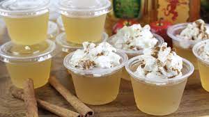 Apple Pie Jello Shots Recipe Jello Shots Jello Shot Recipes Apple Pie Bites