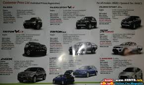 Malaysia will soon see the launch of the pajero sport 2020. Mitsubishi Malaysia Price List Brochure Triton Asx Lancer Pajero Mirage