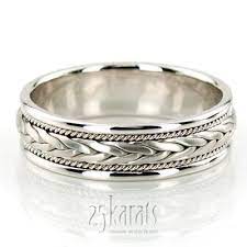 14k Gold Braided Sleek Hand Woven Wedding Band Weddingband Ring 25karats Palladium Wedding Band Gold Wedding Band Womens Wedding Bands