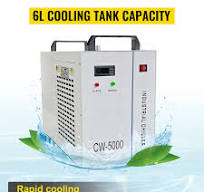 VEVOR 6L Tank Water Chiller CW-5000 Thermolysis Industrial Water Chiller  Water Cooling Chiller for 80W 100W CO2 Glass Laser Tube Cooler