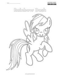 Rainbow dash coloring pages pdf. Rainbow Dash Coloring Page Super Fun Coloring