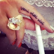 Latin Expression Meaning I Came I Saw I Conquered Would Match The One On My Ribs Tattoos Feminine Tattoos Body Art Tattoos