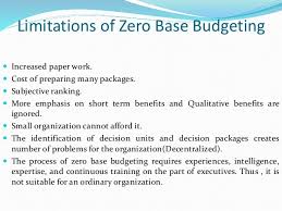 Definition explanation and concept of zero based budgeting (zbb) method zero based budgeting approach requires considerable documentation. Zero Base Budgeting