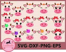 60 Off Cow Svg Farm Svg Cow Head Svg Calf With Bandana Etsy