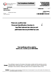 Sample application for loan clearance certificate. How To Apply For Kra Tax Compliance Certificate Cyber Co Ke