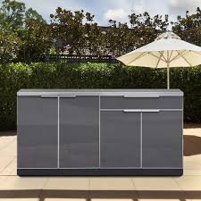 Shelf thickness offers durability and its adjustable shelf design helps you maximize your storage space. Newage Products Aluminum 3 Piece Outdoor Kitchen