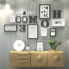 Set Di Cornici Per Foto Di Grandi Dimensioni In Legno Massello Con Cornice Per Soggiorno Moderna Parete Incorniciata Idea Di Decorazione Parete Del Soggiorno