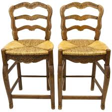 Pies, pasta, cookies, and meals for extended family just became possible. Pair Of French Country Ladder Back Bar Stools At 1stdibs