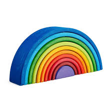 Grimm S Rainbow Semicircles In 2020 Wooden Rainbow Grimms Rainbow Traditional Toys