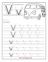 Printable Letter V Tracing Worksheets For Preschool Letter V Worksheets Tracing Worksheets Preschool Alphabet Worksheets Kindergarten