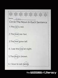 A noun is a word that names a person, place, thing, or idea. Free Printable Nouns Activities For Kindergarten And 1st Grade