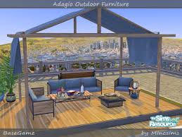 Avec beaucoup de couleurs differentes, pour les objets decoratifs. Adagio Outdoor Furniture Set By Mincsims From Tsr Sims 4 Downloads