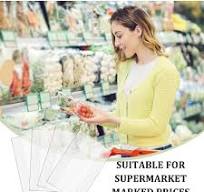 20 Pack Acrylic Shelf Label Holders 4 x 2.5 Inch Mini Acrylic Shelf Tags  Label Holders Price Tag Holder for Supermarket Bookshelves School Library