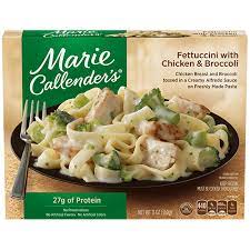 How long would it take to burn off 410 calories of marie callender's pasta al dente cavatappi genovese, frozen? Fettuccini With Chicken Broccoli Marie Callender S