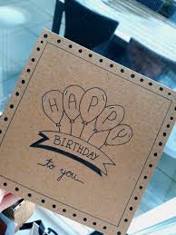 Diy Birthday Easy Birthday Card Drawing Ideas Rosalynhandlettering Cumpleanos Birthday Card Drawing Simple Birthday Cards Birthday Cards Diy