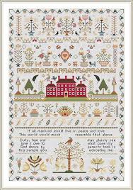 There are 1000 reproduction sampler cross stitch pattern for sale on etsy, and they cost $8.63 on average. Rare Antique 1818 Red House English Sampler Reproduction Cross Stitch Counted Chart Pdf On Cd Unique Easy To Make Vintage England Amazon Co Uk Garden Outdoors