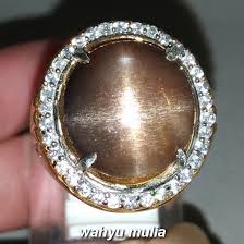 Gold sand stone adalah target pemalsu batu. Batu Cincin Pasir Emas Sunstone Biduri Surya Star 4 Tapak Jalak Asli Kode 1676 Wahyu Mulia