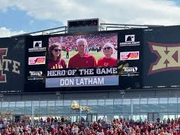 Don Latham Honored as ISU's Military Hero of the Game