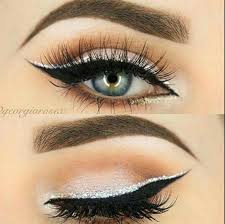 Black And Silver Eye Makeup Eyeliner Double Black And Silver Eyelashes Silver Eyeliner Makeup Eyeliner Silver Makeup