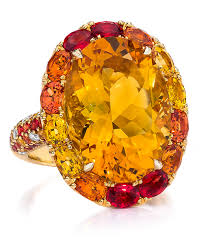 Cellini Jewelers Orange Sapphire Jewels Jewelry Rings
