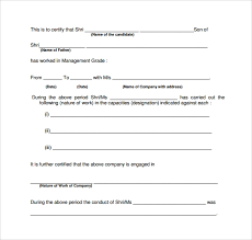 Experience Letter Format In Word Smilefasr