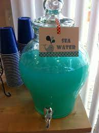 Pin By Heather Kay On Under The Sea Baby Shower Baby Shower Blue Punch Recipe Blue Punch